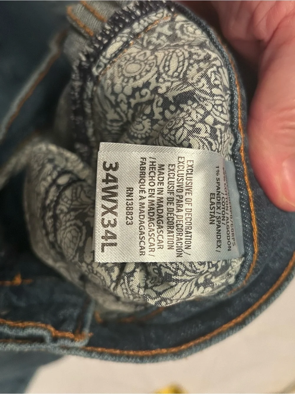 Cody James Slim Straight Jeans in Denim Blue